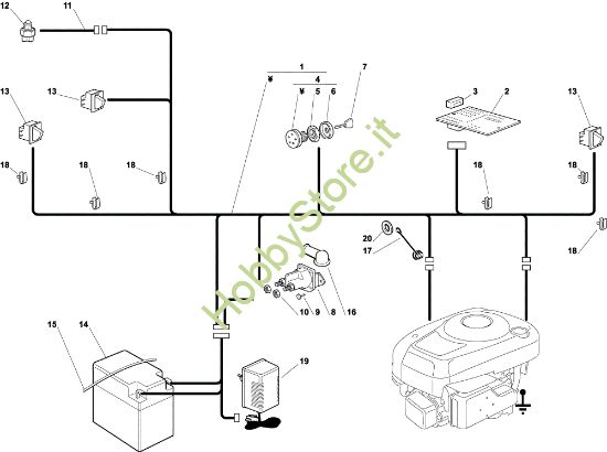 Picture of Parti elettriche OM 63C/6,5M Cat. 2004 Trattorino