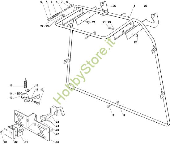 Picture of Sacco (Parte fissa) OM 92C/13,5M Cat.2004 Trattorino