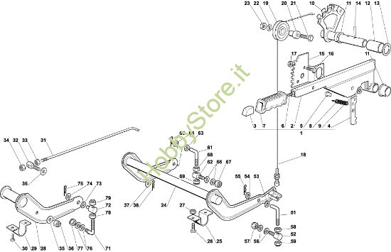 Picture of Sollevamento piatto di taglio OM 92C/13,5H Cat.2004 Trattorino