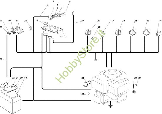 Picture of Parti elettriche OM 72C/12,5M Cat.2004 Trattorino