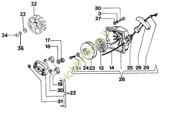 Picture of Gruppo avviamento 727 C Decespugliatore