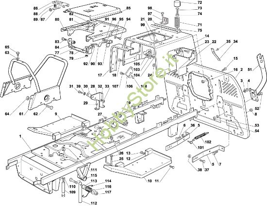 Picture of Telaio OM 122C/22H Cat.2004 Trattorino