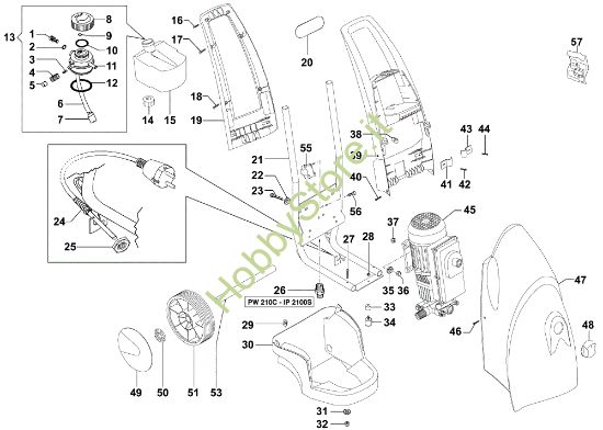 Picture of Carcassa PW 210 C Idropulitrice