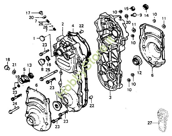 Picture of Scatola cambio MH 210R (EN709) Motozappa
