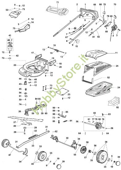 Picture of Esploso (Fino a Maggio '07) MAX 53 VBX Plus-Cut Rasaerba