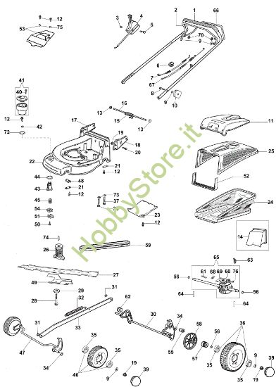 Picture of Esploso (Fino a Maggio '07) MAX 48 TB Plus-Cut Rasaerba