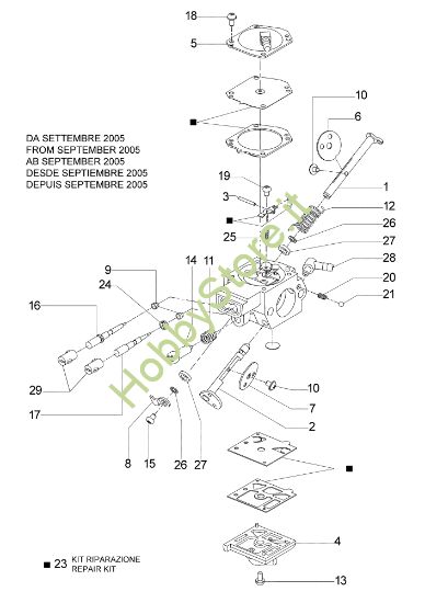 Picture of Carburatore HDA-225 963 TTA Troncatore