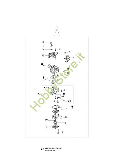 Picture of Carburatore WYK-231 446 BP Ergo Decespugliatore