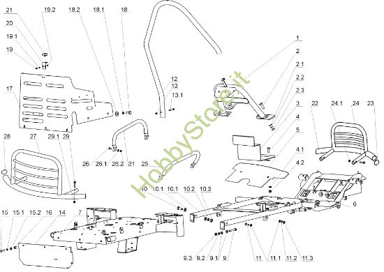 Picture of Telaio APACHE 92 Cat.2005 Trattorino