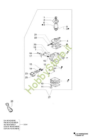 Picture of Carburatore EURO1 WT-460B 735 S Decespugliatore