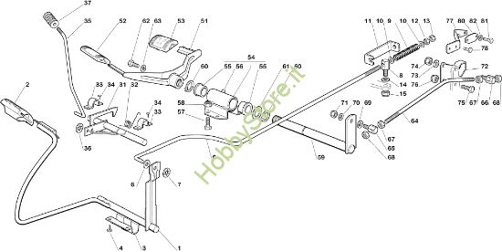 Picture of Comando freno e comando cambio OM 92C/13,5H Cat.2005 Trattorino