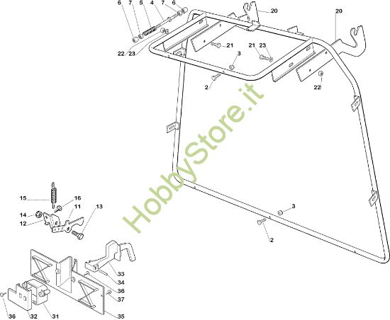 Picture of Sacco (Parte fissa) OM 92C/13,5M Cat.2005 Trattorino