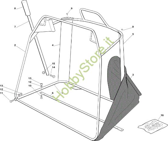 Picture of Sacco (Parte mobile) OM 92C/13,5M Cat.2005 Trattorino