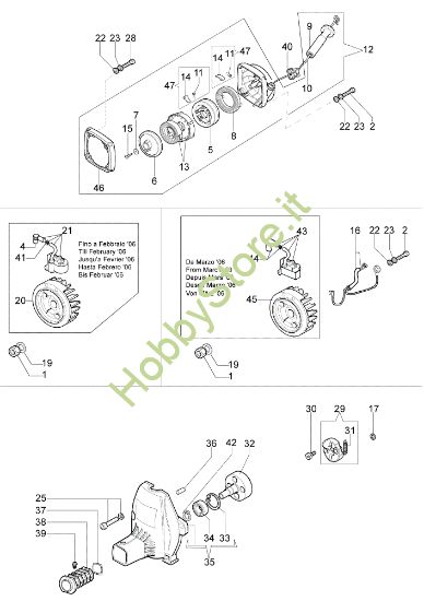 Picture of Avviamento e frizione 453 BP Ergo Decespugliatore