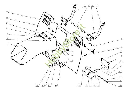Picture of Raccoglierba OM 104J/15,5H Cat.2005 Trattorino
