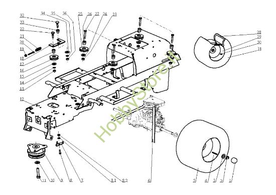 Picture of Assale posteriore OM 104J/16H Cat.2005 Trattorino