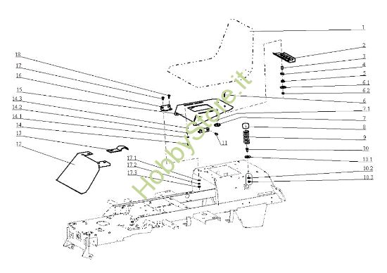 Picture of Cofano (1/2) OM 104JH/16H Cat.2005 Trattorino