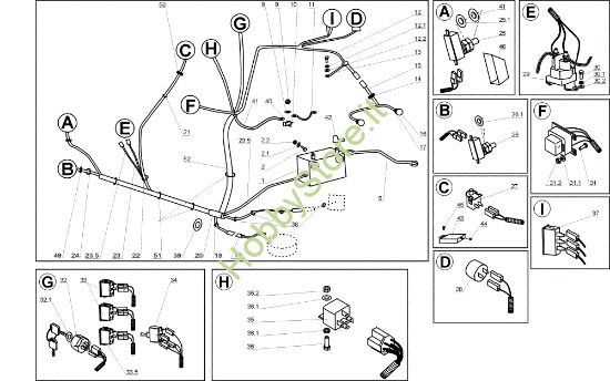 Picture of Parti elettriche OM 124J/20 H Cat.2005 Trattorino