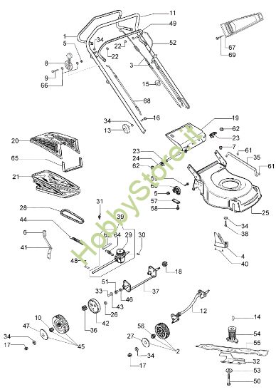 Picture of Esploso (Fino a Maggio '07) G 44 TB Rasaerba