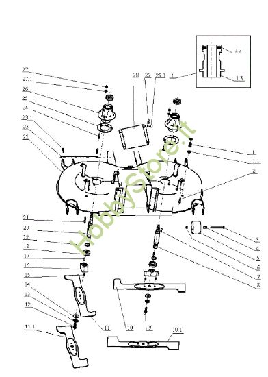 Picture of Piatto di taglio (1/2) OM 104J/18H Cat.2005 Trattorino