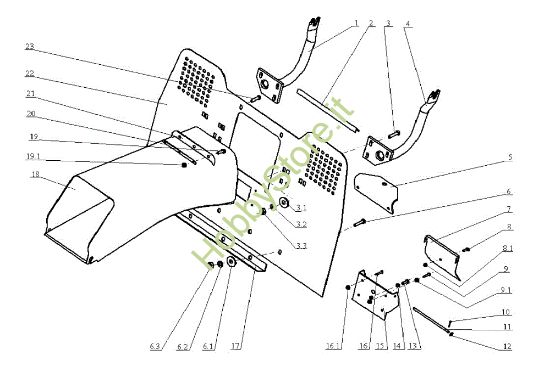 Picture of Raccoglierba OM 104J/18H Cat.2005 Trattorino