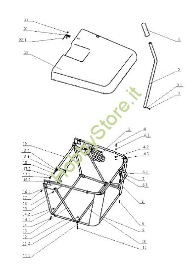 Picture of Sacco raccoglierba OM 104J/18H Cat.2005 Trattorino