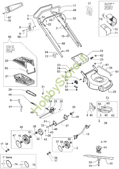 Picture of Esploso (Da Giugno '07) G 53 TBX Rasaerba