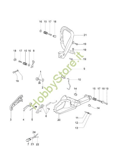 Picture of Serbatoio e impugnatura 941 CX Motosega