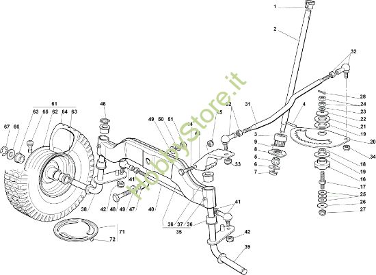 Picture of Sterzo OM 102C/17,5H Cat.2006 Trattorino