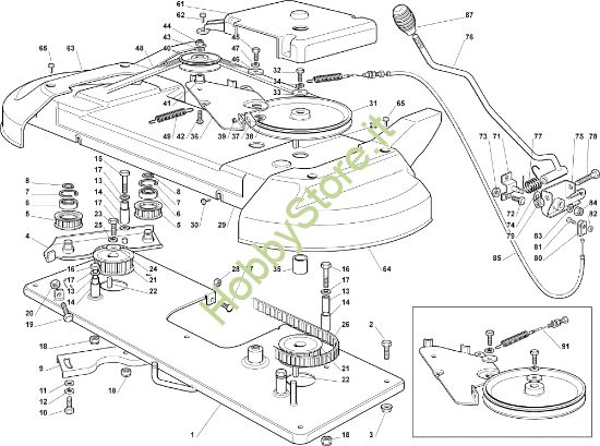 Picture of Piatto di taglio (1) OM 102C/17,5H Cat.2006 Trattorino