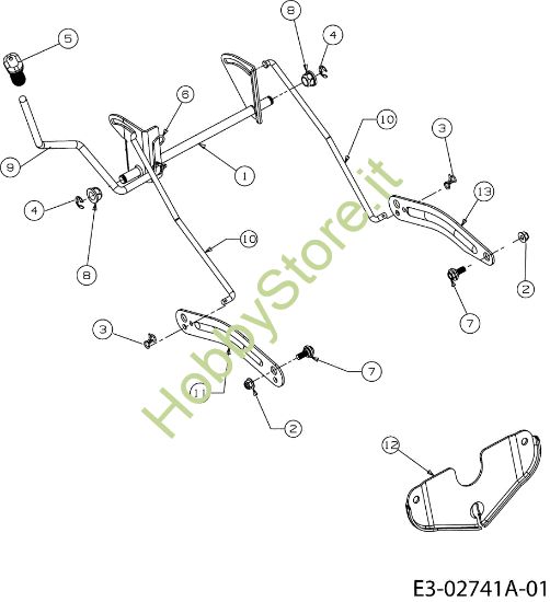 Picture of Sollevamento piatto di taglio POLO 97/13,5 T Cat.2006 Trattorino