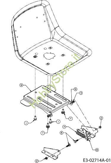 Picture of Sedile (1/2) POLO 108/17 H Trattorino