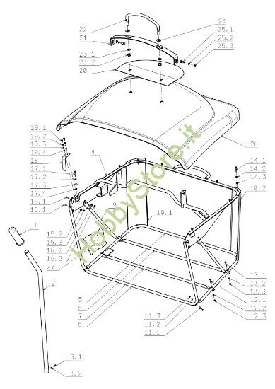 Picture of Sacco raccoglierba OM 124J/22H Cat.2006-2007 Trattorino