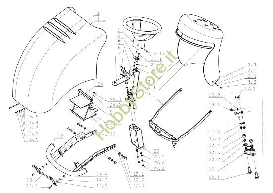 Picture of Cofano (2/2) OM 124J/22H Cat.2006-2007 Trattorino