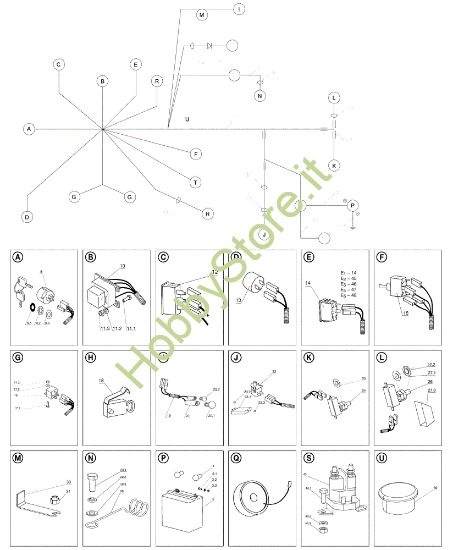 Picture of Parti elettriche OM 124J/22H Cat.2006-2007 Trattorino