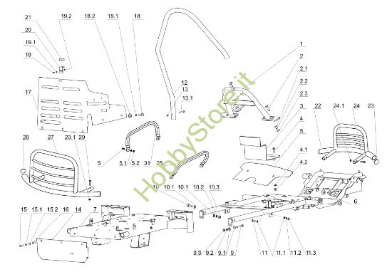 Picture of Telaio APACHE 92 Cat.2006-2007 Trattorino