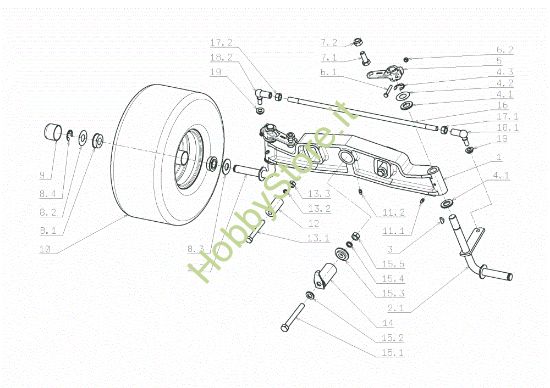 Picture of Assale posteriore FRONT CUT 106/17,5 H Cat.2006 Trattorino