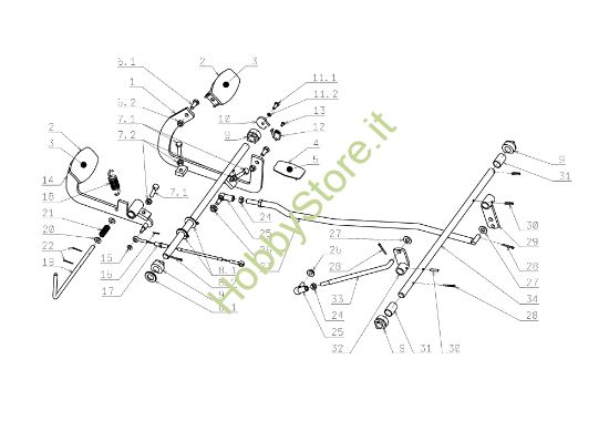 Picture of Trasmissione FRONT CUT 106/17,5 H Cat.2006 Trattorino
