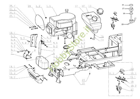Picture of Motore OM 104J/15,5H Cat.2006-2007 Trattorino