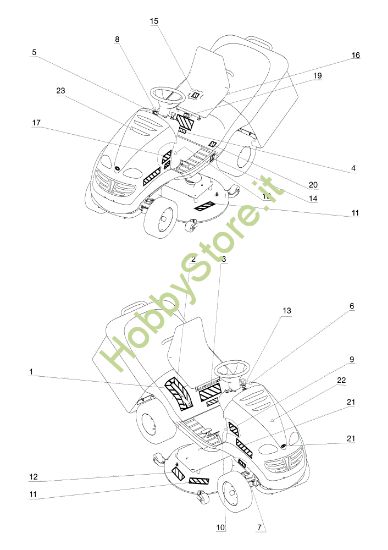 Picture of Etichette OM 104J/16H Cat.2006-2007 Trattorino