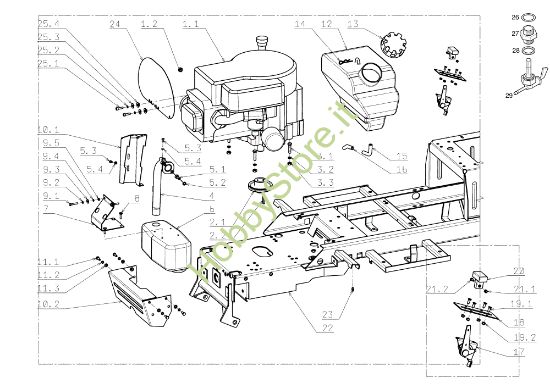Picture of Motore OM 104J/17,5H Cat.2006-2007 Trattorino