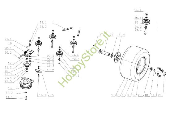 Picture of Assale posteriore OM 104J/18H Cat.2006-2007 Trattorino