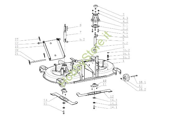 Picture of Piatto di taglio (1/3) OM 104J/18H Cat.2006-2007 Trattorino