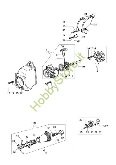 Picture of Avviamento e frizione SPARTA 25 S Decespugliatore