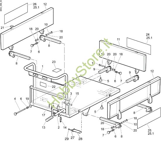 Picture of Sponda (ribaltabile) CR 550 (Export) Transporter
