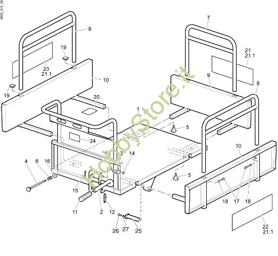 Picture of Sponda (Fissa) CR 550 R (Italia) Transporter