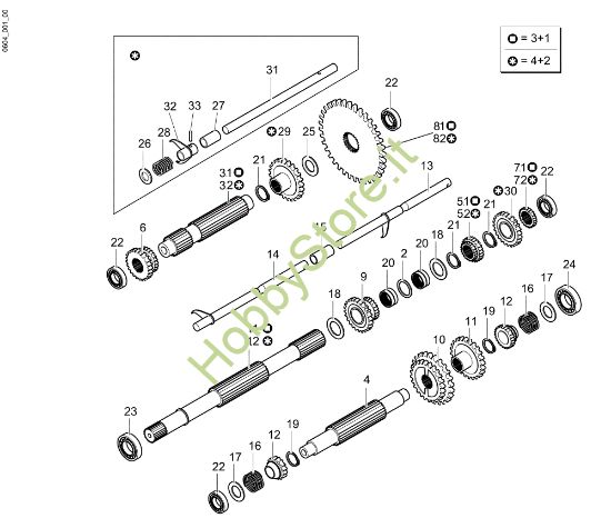 Picture of Ingranaggi (Cambio) CR 550 HD (Export) Transporter