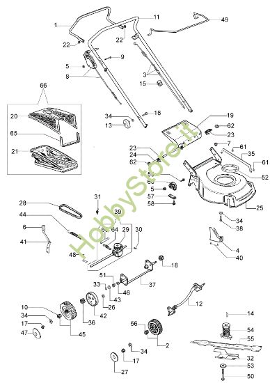 Picture of Esploso (Fino a Maggio '07) G 53 TBXM Rasaerba