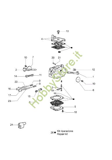 Picture of Carburatore HDA-160F 956 Motosega