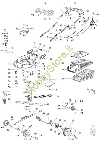 Picture of Esploso MAX 44 TBX Plus-Cut Rasaerba